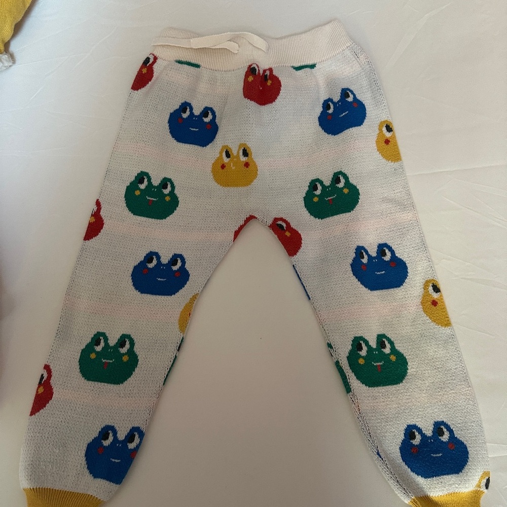Bayiri Colorful Froggy Knit Pants Unisex